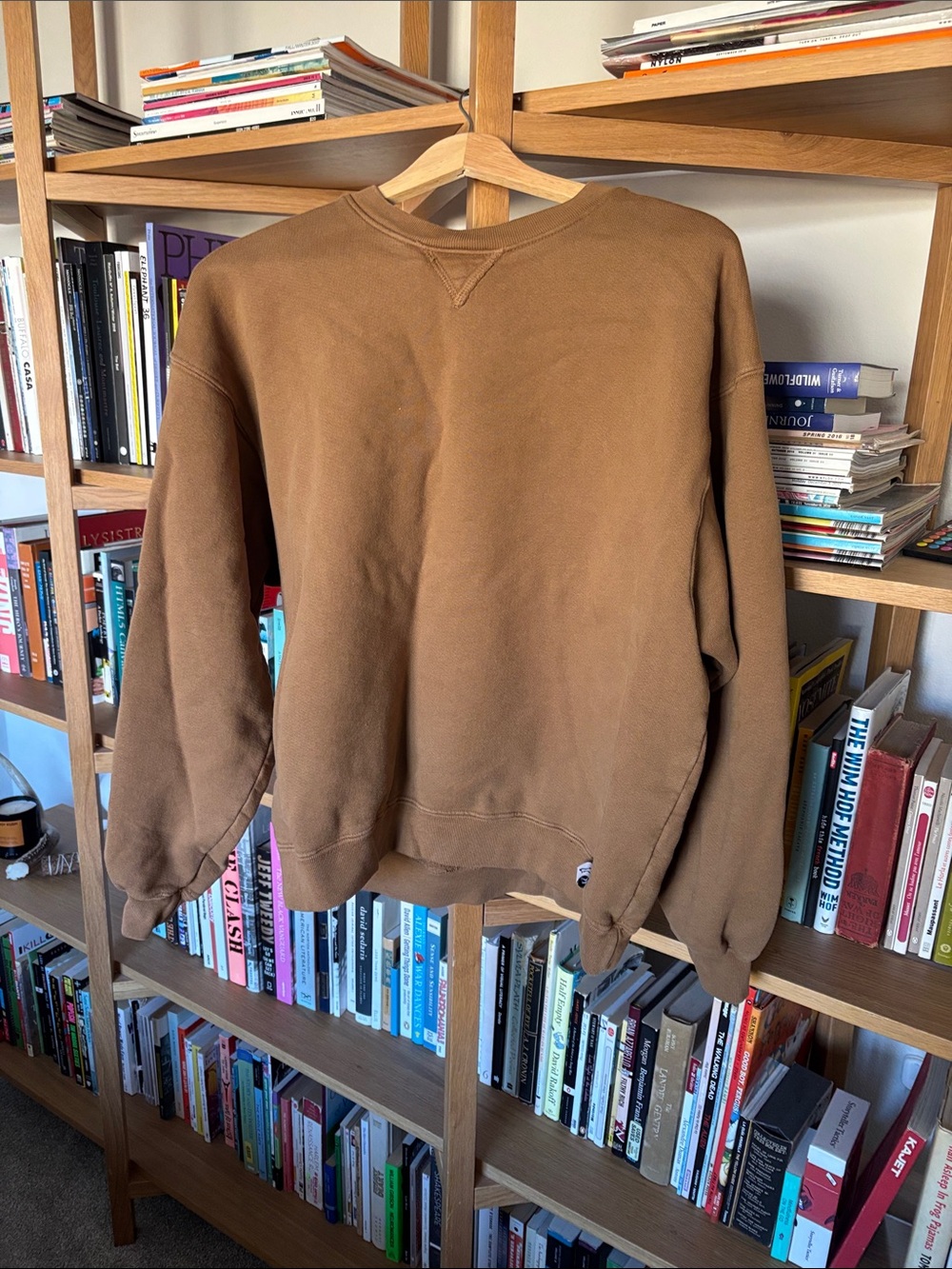 Men’s Brown Crewneck Sweatshirt - Casual Everyday Pullover